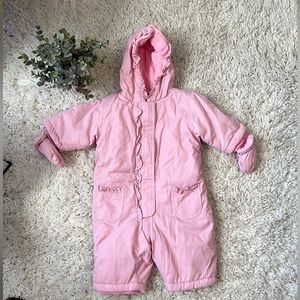 NEW Old Navy Baby Girl Pink Snow suit puffer